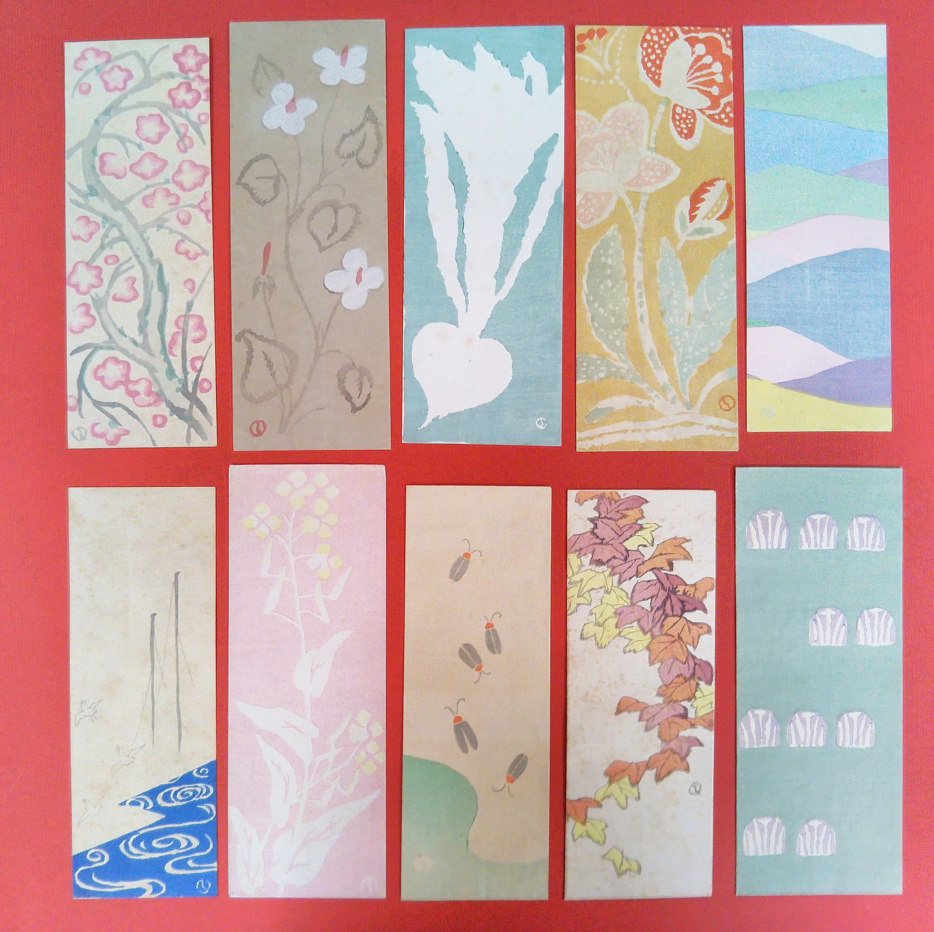 最安値で最安値で竹久夢二 ポストカード 絵葉書 ４枚セット 使用済切手